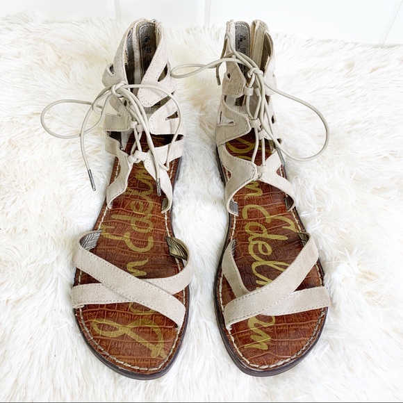 Sam Edelman Shoes - Sam Edelman Taupe Katya Gladiator Sandals